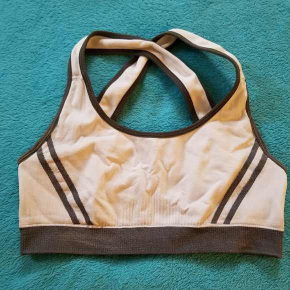 White and grey Sports Bra - Picture 2 of 3
